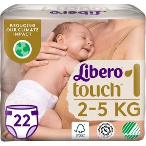 LIBERO Touch 1 Blöjor 2-5kg - 22PC