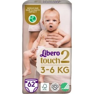 LIBERO Touch 2 Blöjor 3-6kg - 62PC