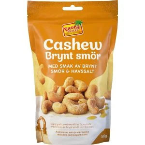 Exotic Snacks Cashew Brynt Smör & Havssalt - 140g