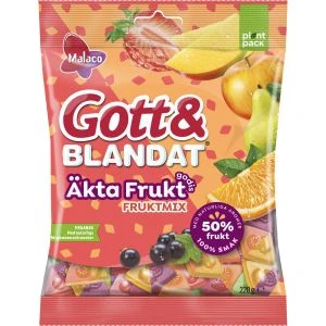 Malaco G&B Äkta Fruktgodis Fruktmix - 220g