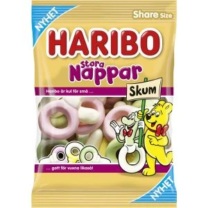HARIBO Stora Nappar Skum - 120g