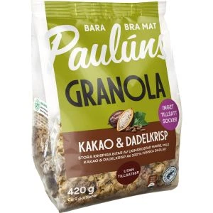 Paulúns Granola Kakao & Dadelkrisp - 420g