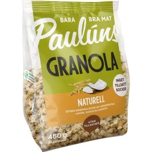 Paulúns Granola Naturell - 450g