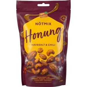 Exotic Snacks Nötmix Honung & Chili - 150g