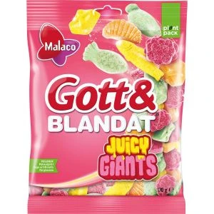 Malaco Gott & Blandat Juicy Giants - 170g