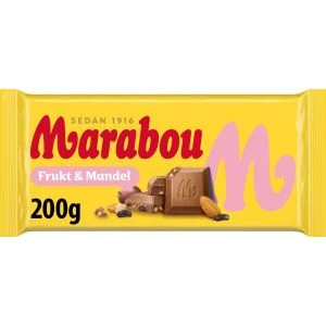 Marabou Frukt & Mandel - 200g