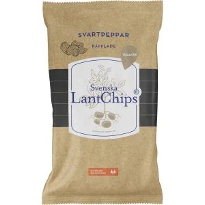 Sv. LantChips Svartpeppar Räfflade - 200g