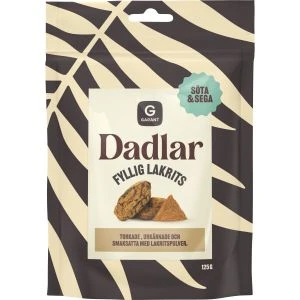 Garant Dadlar Fyllig Lakrits - 125gr