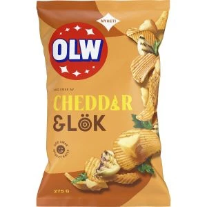 OLW Cheddar & Lök - 275g