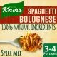 Knorr Spaghetti Bolognese Kryddmix - 38 g