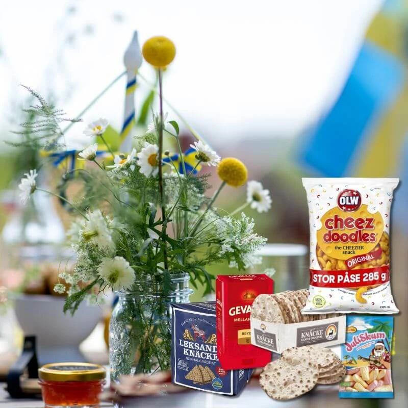 Svenska midsommarprodukter och godsaker