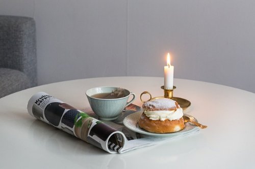 Semla och kaffe